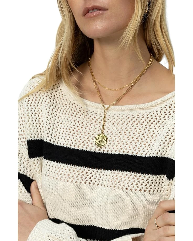 Sanctuary Sporty Stripe Open Knit Sweater | Sweaters 3 Sanctuary Sporty Stripe Open Knit Sweater | Sweaters - Image 3