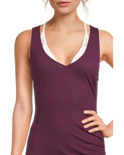 BECCA Breezy Basics V Neck Sleeveless Dress Cover-Up | Swimwear -Shoes For Every Day 81LkIVMqZeL. AC SR736920