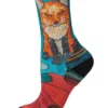 Smartwool Hike Targeted Cushion Geo Fox Print Crew Socks
