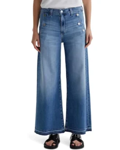 AG Jeans Dania Mid Rise Ankle Palazzo in Nautical Mile | Jeans
