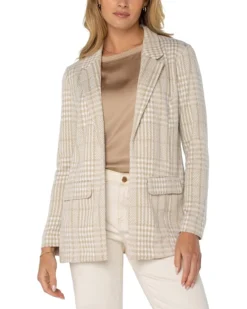 Liverpool Los Angeles Plaid Boyfriend Relaxed Blazer | Coats & Outerwear