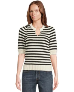 Michael Stars Rosanna Striped Puff Sleeve Sweater | Sweaters