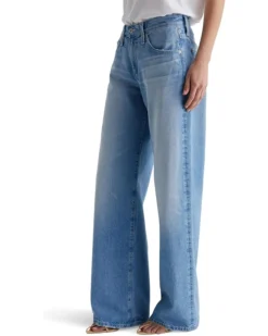 AG Jeans Adria Low Rise Baggy Wide Leg in Siren | Jeans