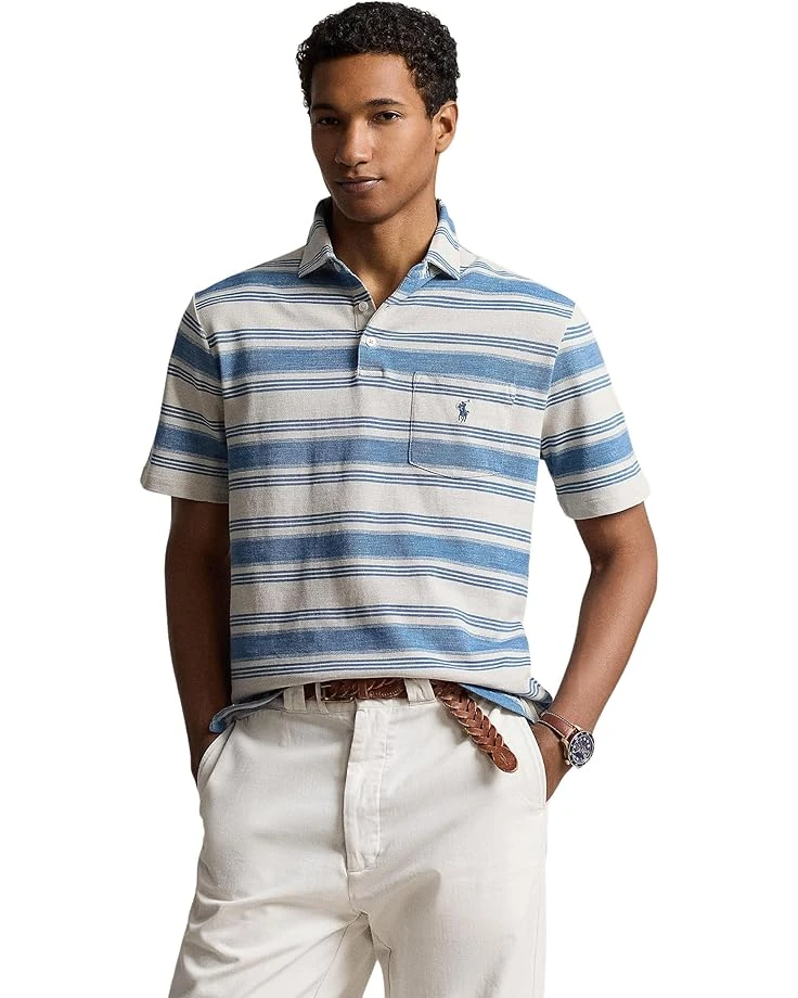 Polo Ralph Lauren Classic Fit Striped Mesh Polo Shirt | Shirts & Tops 6 Polo Ralph Lauren Classic Fit Striped Mesh Polo Shirt | Shirts & Tops - Image 6