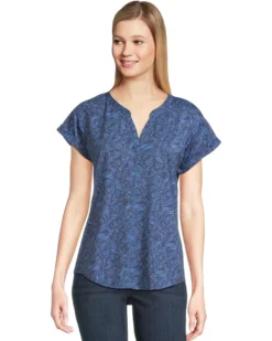 L.L.Bean Streamside Tee Split-Neck Short Sleeve | Sleepwear -Shoes For Every Day 81i8gHBngnL. AC SR736920