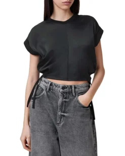 AllSaints Mira Satin Tee | Shirts & Tops