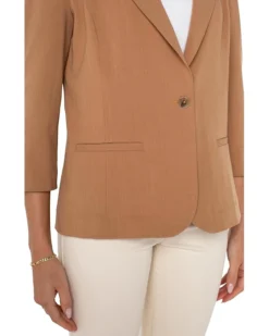 Liverpool Los Angeles Fitted Blazer With Ruched Sleeves | Coats & Outerwear -Shoes For Every Day 81ta4czaooL. AC SR736920