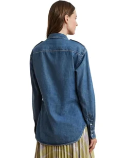 Lauren Ralph Lauren Relaxed Fit Denim Shirt | Shirts & Tops -Shoes For Every Day 81tczn9ZDtL. AC SR736920