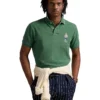 Polo Ralph Lauren Custom Slim Polo Bear Mesh Polo Shirt | Shirts & Tops
