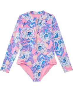 Lilly Pulitzer Kids Denning Rashguard Upf 50+ (Toddler/Little Kids/Big Kids) | Swimwear
