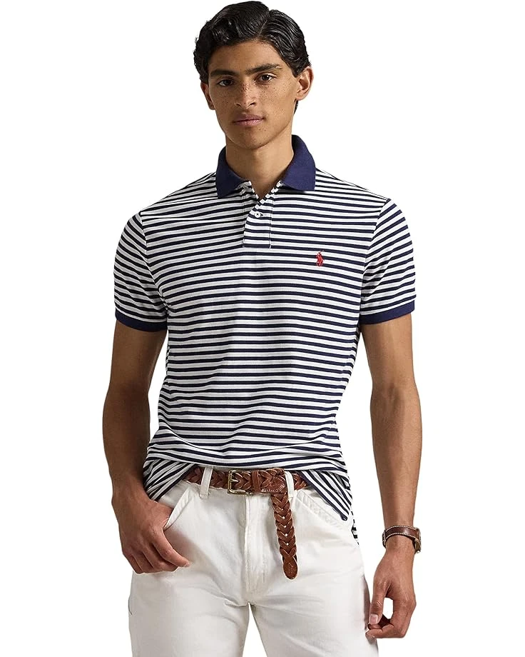 Polo Ralph Lauren Classic Fit Striped Mesh Polo Shirt | Shirts & Tops 5 Polo Ralph Lauren Classic Fit Striped Mesh Polo Shirt | Shirts & Tops - Image 5