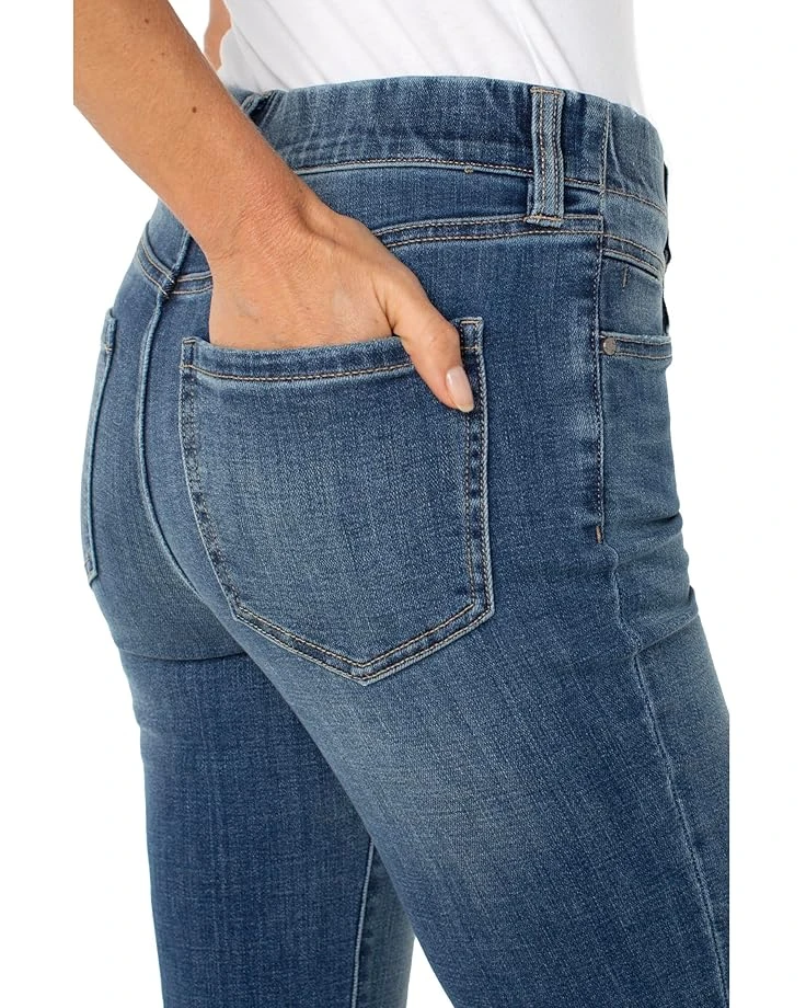 Liverpool Los Angeles Gia Pull On Crop Flare With Exposed Button Jean 25in Inseam | Jeans 3 Liverpool Los Angeles Gia Pull On Crop Flare With Exposed Button Jean 25in Inseam | Jeans - Image 3