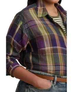 Lauren Ralph Lauren Plus Size Brawley Long Sleeve Button Front Shirt | Shirts & Tops -Shoes For Every Day 91MKymkKEjL. AC SR736920