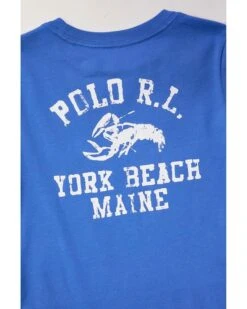 Polo Ralph Lauren Kids Cotton Jersey Long-Sleeve Graphic Tee (Toddler/Little Kid) | Shirts & Tops -Shoes For Every Day 91m4R7BGVQL. AC SR736920