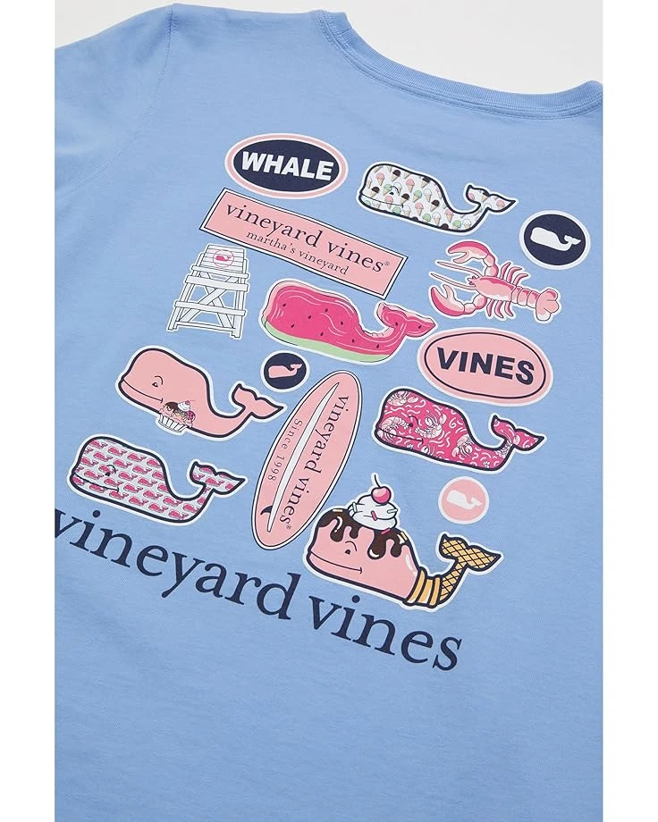 Vineyard Vines Kids Girls' Whale Stickers Short Sleeve (Toddler/Little Kid/Big Kid) | Shirts & Tops 2 Vineyard Vines Kids Girls' Whale Stickers Short Sleeve (Toddler/Little Kid/Big Kid) | Shirts & Tops - Image 2