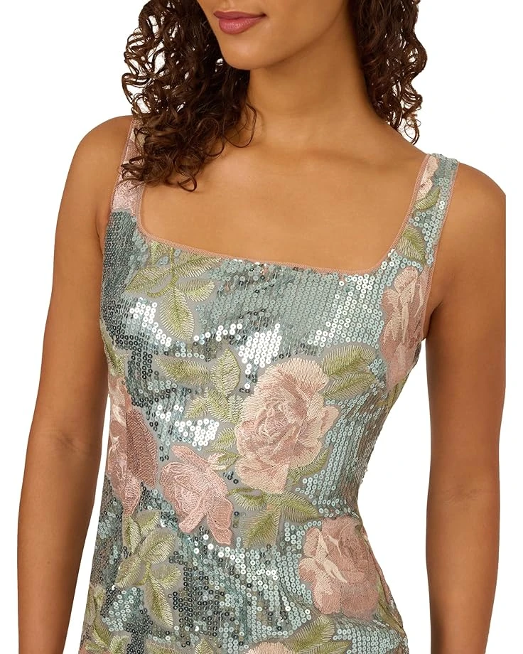 Adrianna Papell Sequin Embroidery Short Dress | Dresses 3 Adrianna Papell Sequin Embroidery Short Dress | Dresses - Image 3