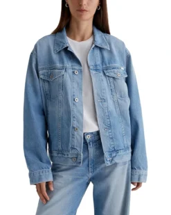 AG Jeans Ramie Oversized Trucker Jacket | Coats & Outerwear