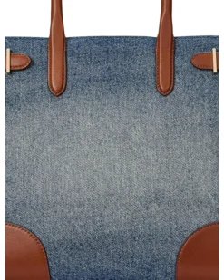 Lauren Ralph Lauren Leather-trim Denim Medium Devyn Tote Bag | Handbags -Shoes For Every Day A1o8rTxXSrL. AC SR736920